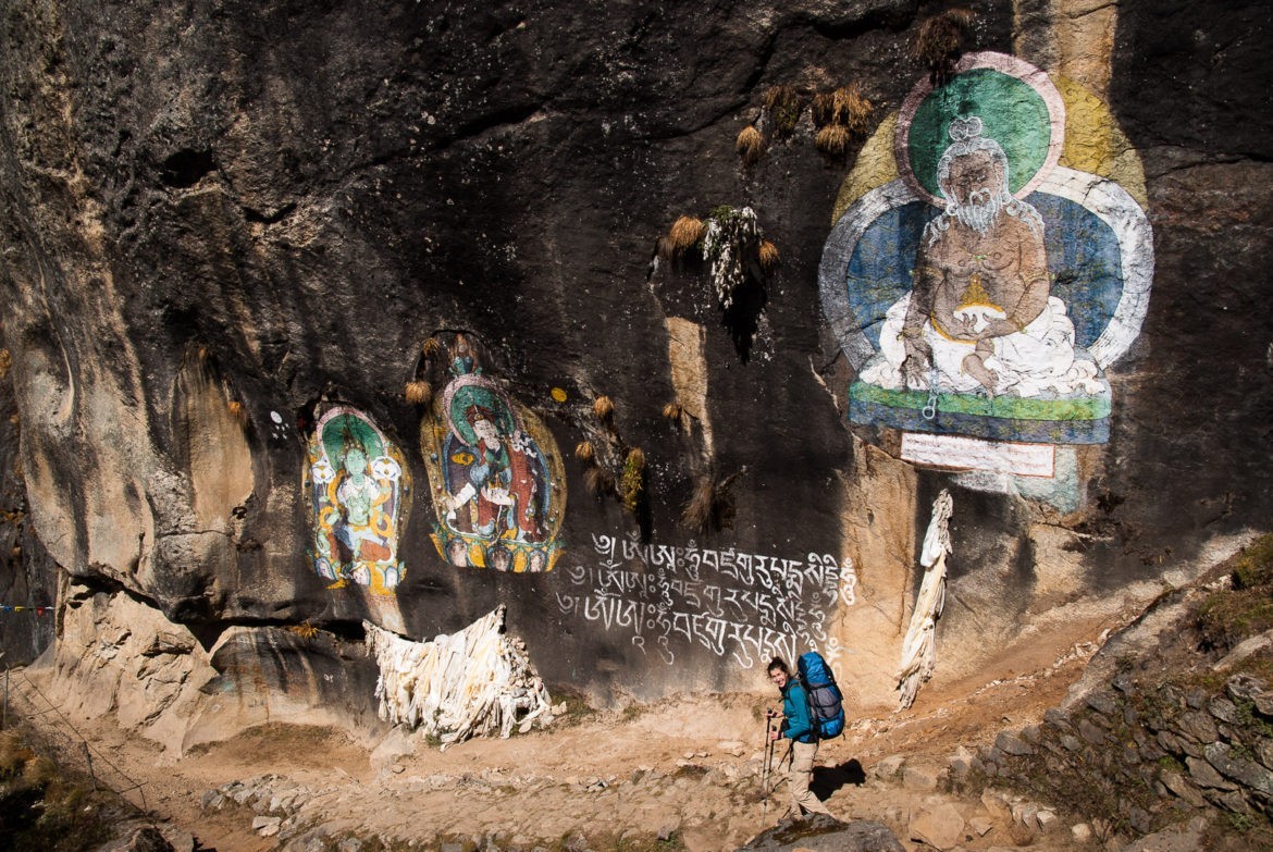 Rysunki naskalne w drodze do Thame