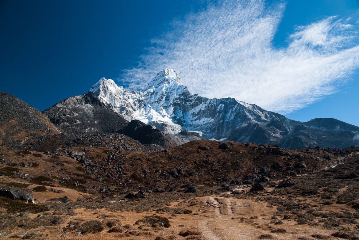 Ostanie metry szlaku do bazy pod Ama Dablam