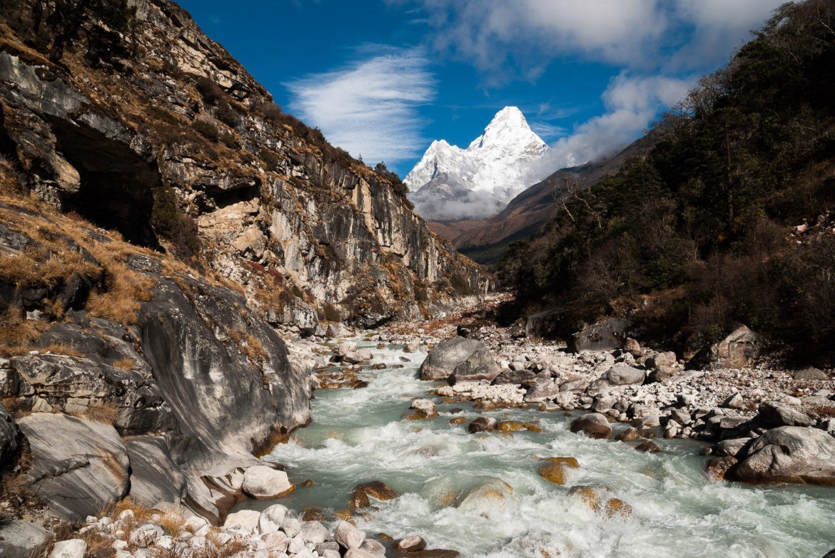 Powrót do Tengboche z najpiękniejszą górą w tle