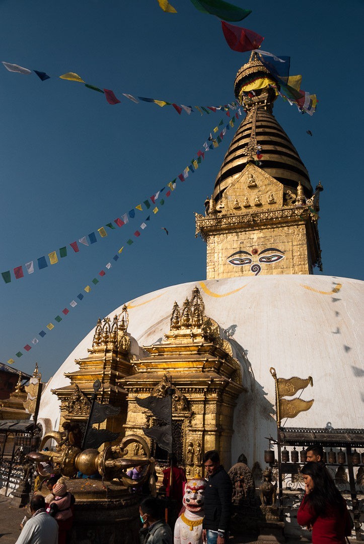 Stupa w Świątyni Małp /Monkey Temple/ Swayambunath