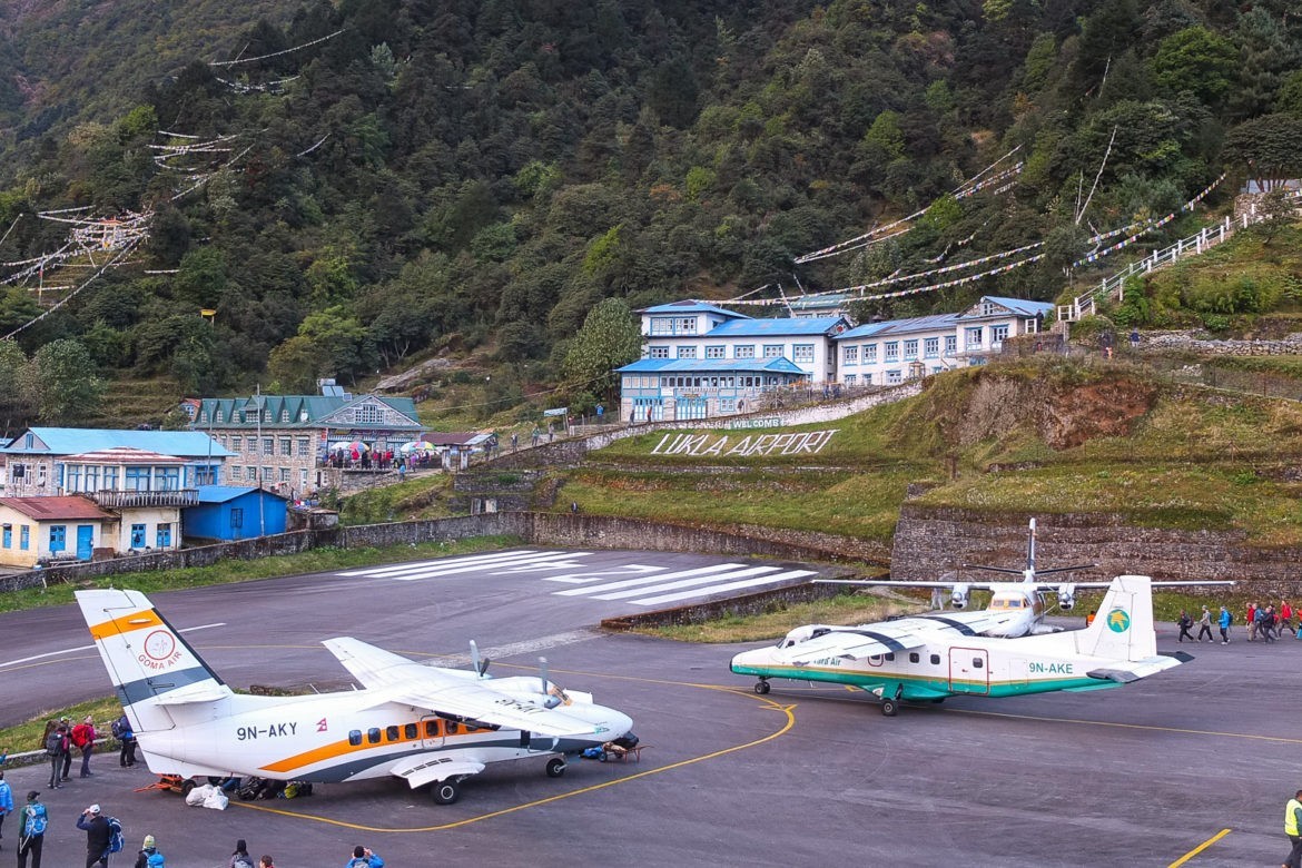 Lotnisko w Lukli ma cztery miejsca postojowe