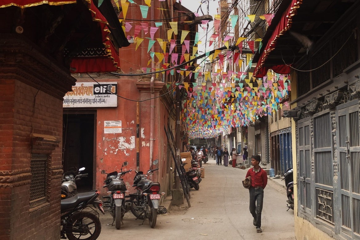 Wracamy ulicami Kathmandu