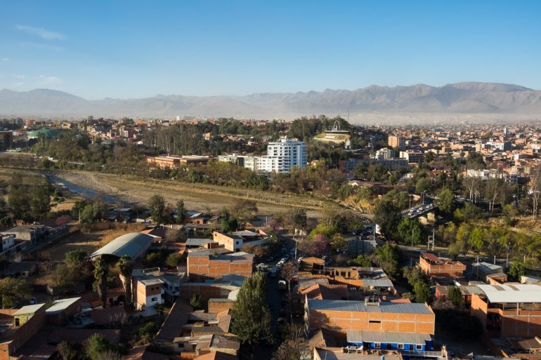 Widok z punktu widokowego w Tarija (Mirador de los Suenos)