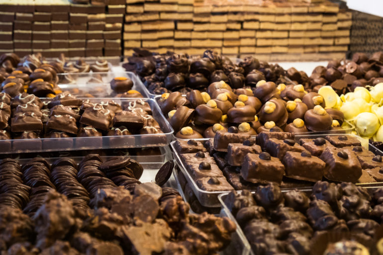Od różnorodności czekolady w Bariloche można dostać zawrotów głowy