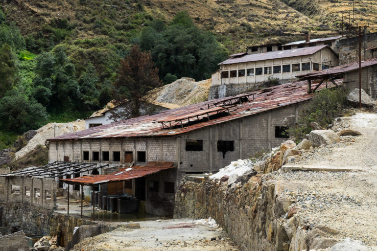 Budynki nieużywanej już kopalni