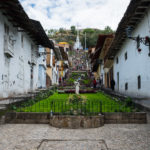 Schody prowadzące z centrum miasta na wzgórze Santa Apolonia