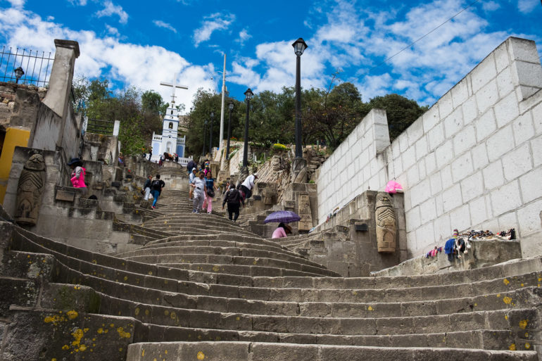 Schody na punkt widokowy Santa Apolonia w Cajamarce