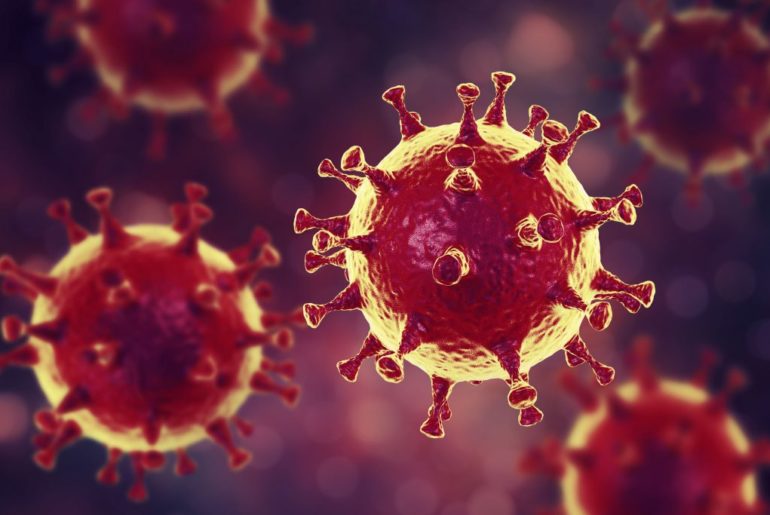 Wirus COVID-19 w zdjęciu makro